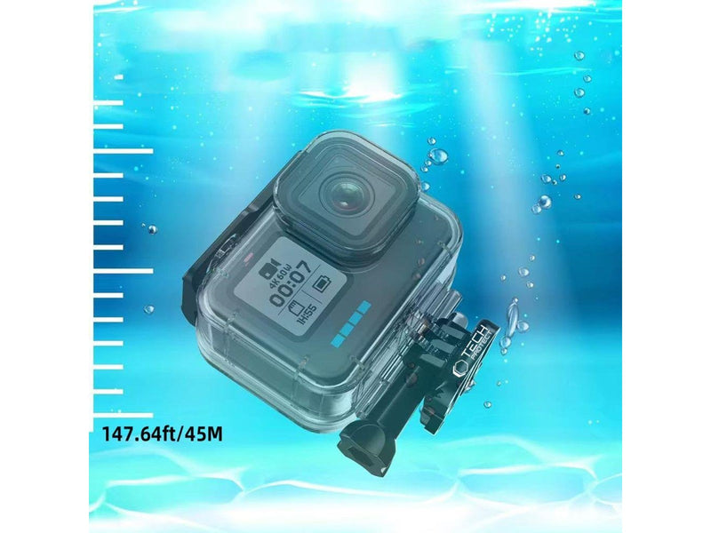 Tech-Protect GA200 Waterproof Case for GoPro Hero 9 / 10 / 11 / 12 - Transparent