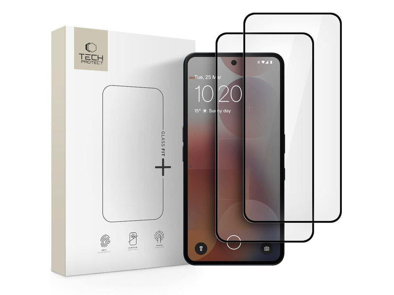 Tech-Protect Glass Fit+ 2-pack Tempered Glass for Nothing Phone 3A / 3A Pro - Black