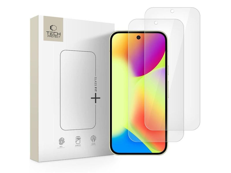 Tech-Protect Glass Fit+ 2-pack tempered glass for Google Pixel 9 / 9 Pro / 10 / 10 Pro - transparent