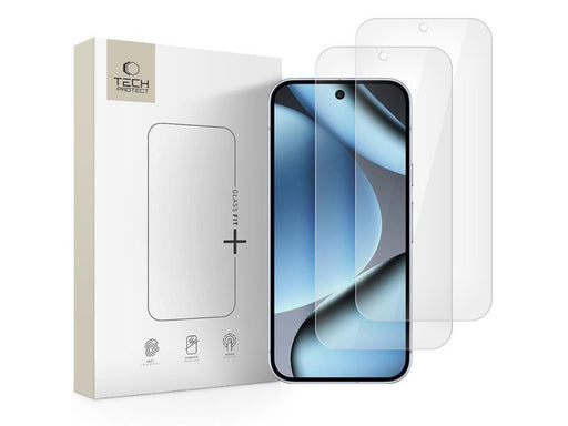 Tech-Protect Glass Fit+ 2-pack tempered glass for Google Pixel 9 Pro XL / 10 Pro XL - transparent