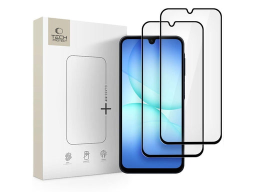 Tech-Protect  Glass Fit+ 2-pack tempered glass for Samsung Galaxy A16 4G / 5G / A26 5G / A17 4G / 5G - black