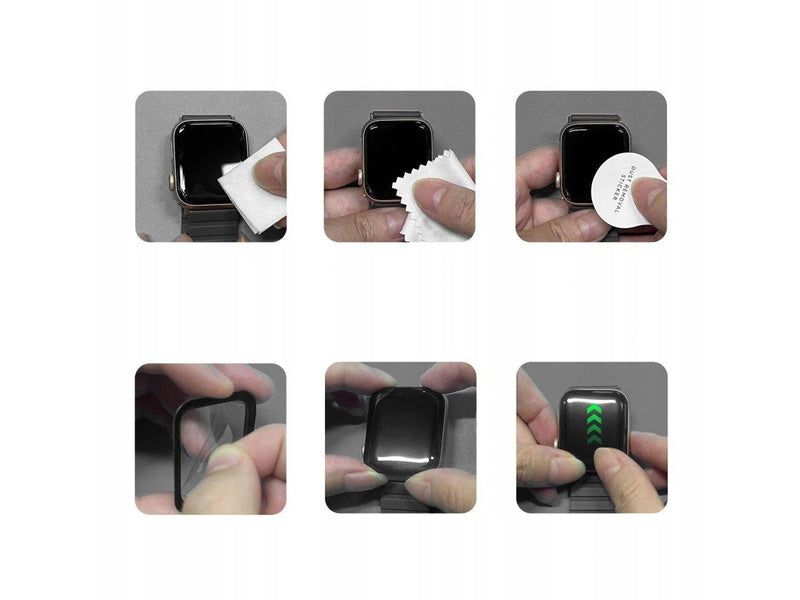Tech-Protect Glass Flex+ 2-pack for Apple Watch 40mm - Black