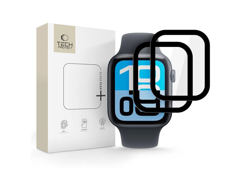 Tech-Protect  Glass Flex+ 2-pack for Apple Watch 44mm - Black