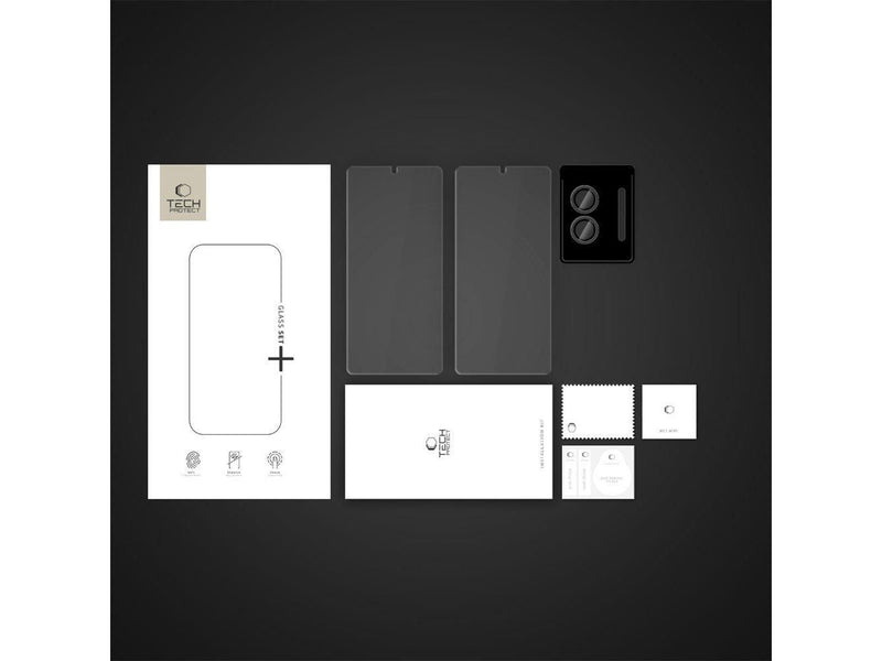 Tech-Protect Glass Set+ 3-pack Tempered Glass for Samsung Galaxy S25 Edge - Clear