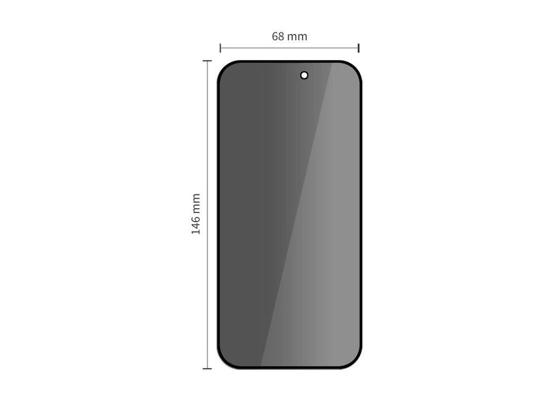 Tech-Protect Glass Spy+ 2-pack Privacy Glass for iPhone 16 Pro / 17 / 17 Pro