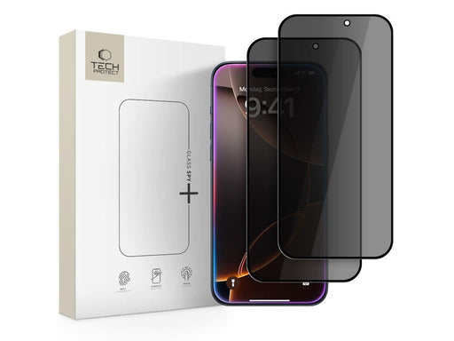 Tech-Protect Glass Spy+ 2-pack Privacy Glass for iPhone 16 Pro Max /17 Pro Max