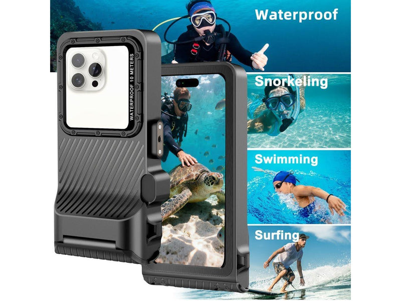 Tech-Protect  IPX8 Pro Waterproof Phone Case - Grey/Black
