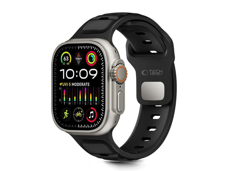 Tech-Protect  IconBand Line Strap for Apple Watch 44 / 45 / 46 / 49 mm - Black