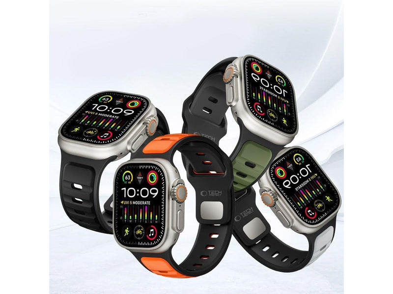 Tech-Protect  IconBand Line Strap for Apple Watch 44 / 45 / 46 / 49 mm - Black