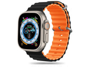 Tech-Protect IconBand Pro Strap for Apple Watch 4 / 5 / 6 / 7 / 8 / 9 / SE / Ultra 1 / 2 (42 / 44 / 45 / 49 mm) - Orange and Black