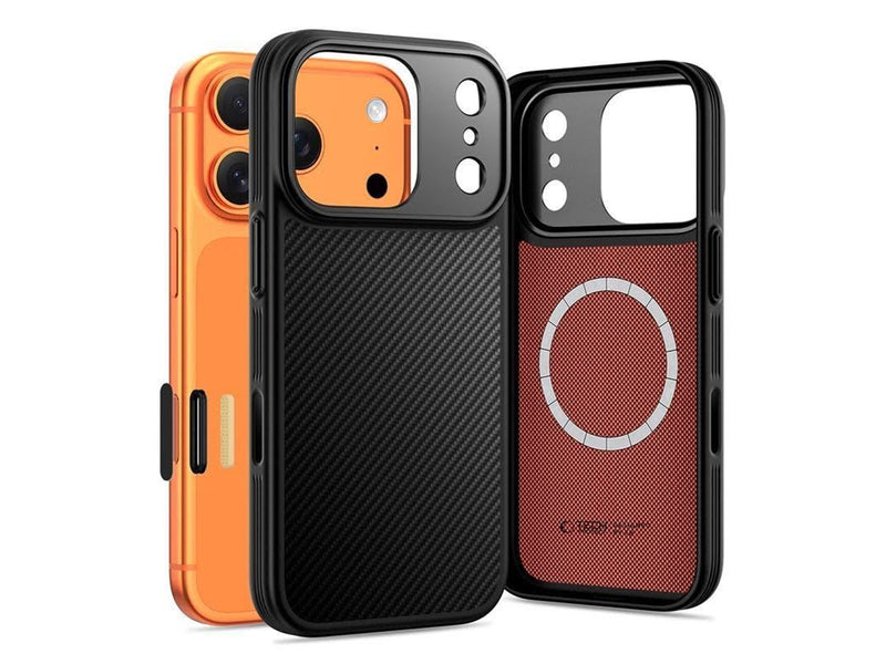Tech-Protect Kevlar Aramid MagSafe Case for iPhone 17 Pro Max - Black