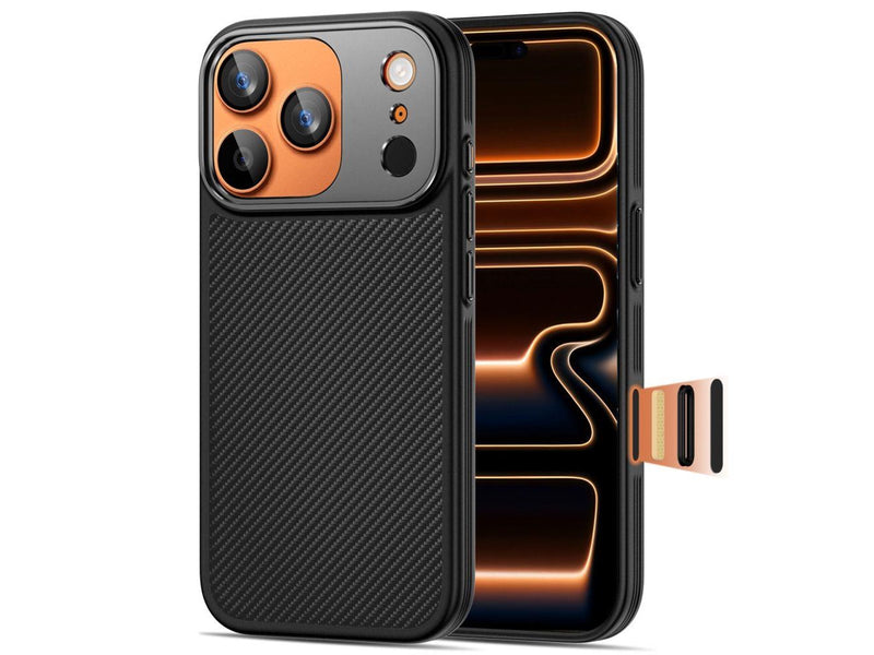 Tech-Protect Kevlar Aramid MagSafe Case for iPhone 17 Pro Max - Black