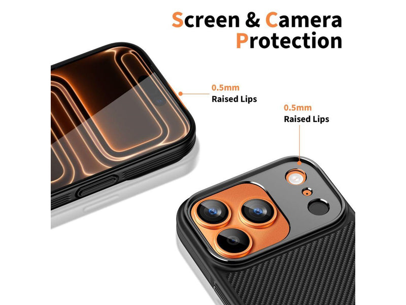 Tech-Protect Kevlar Aramid MagSafe Case for iPhone 17 Pro Max - Black