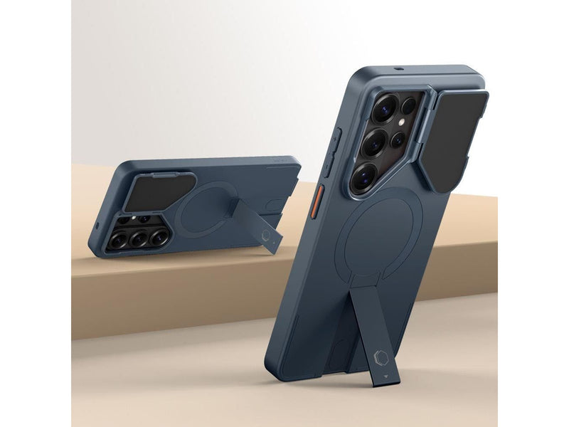 Tech-Protect Kevlar Aura MagSafe Case for Samsung Galaxy S26 Ultra - Navy Blue