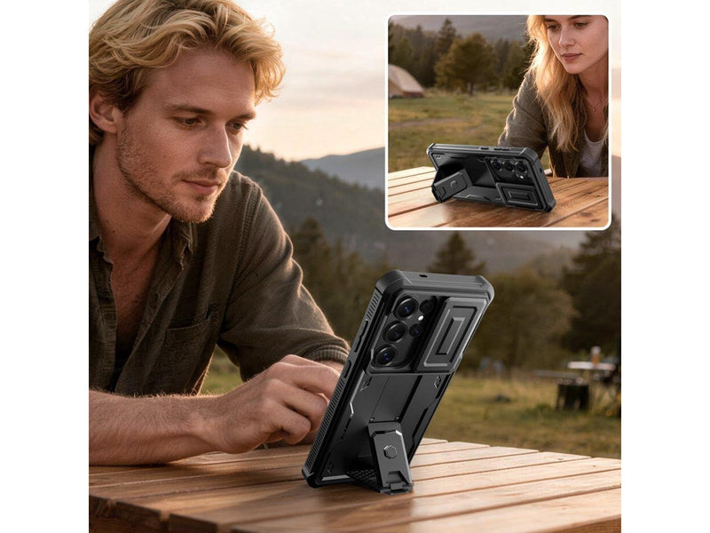 Tech-Protect Kevlar Cam+ Case for Samsung Galaxy S26 Ultra - Black