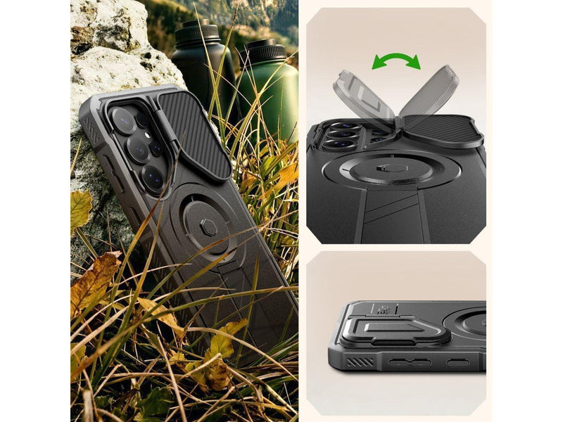 Tech-Protect Kevlar MagSafe 2-Set Case for Samsung Galaxy S26 Ultra - Black