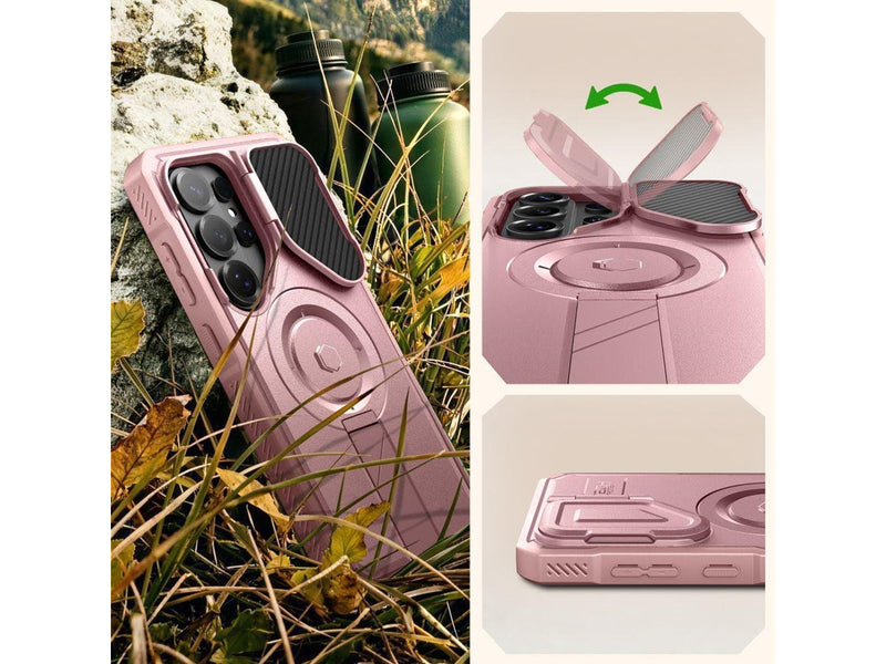 Tech-Protect Kevlar MagSafe 2-Set Case for Samsung Galaxy S26 Ultra - Pink