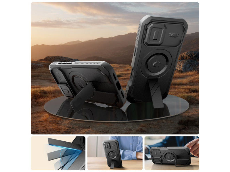 Tech-Protect Kevlar MagSafe Case for iPhone 17 - Black