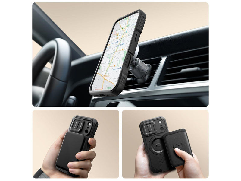 Tech-Protect Kevlar MagSafe Case for iPhone 17 Pro - Black