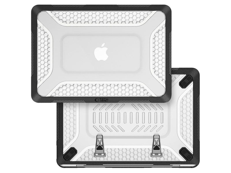Tech-Protect Kevlar Pro Case for MacBook Neo 13" 2026 - Black and Clear