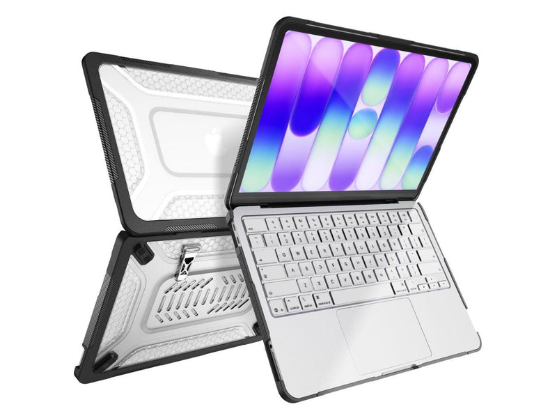 Tech-Protect Kevlar Pro Case for MacBook Neo 13" 2026 - Black and Clear