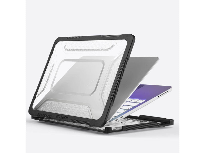 Tech-Protect Kevlar Pro Case for MacBook Neo 13" 2026 - Black and Clear