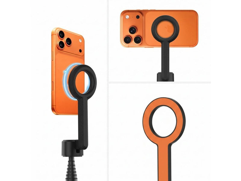 Tech-Protect L10S Bluetooth Tripod Selfie Stick - Black & Orange