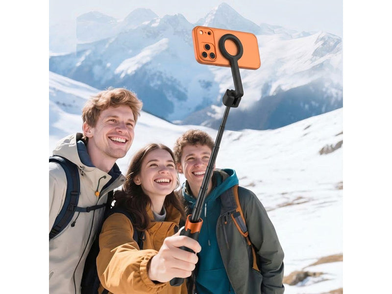 Tech-Protect L10S Bluetooth Tripod Selfie Stick - Black & Orange