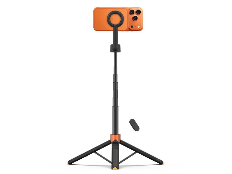 Tech-Protect L10S Bluetooth Tripod Selfie Stick - Black & Orange