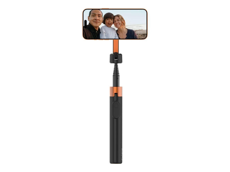 Tech-Protect L10S Bluetooth Tripod Selfie Stick - Black & Orange