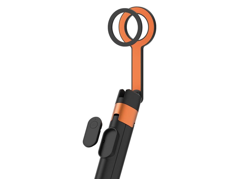 Tech-Protect L10S Bluetooth Tripod Selfie Stick - Black & Orange