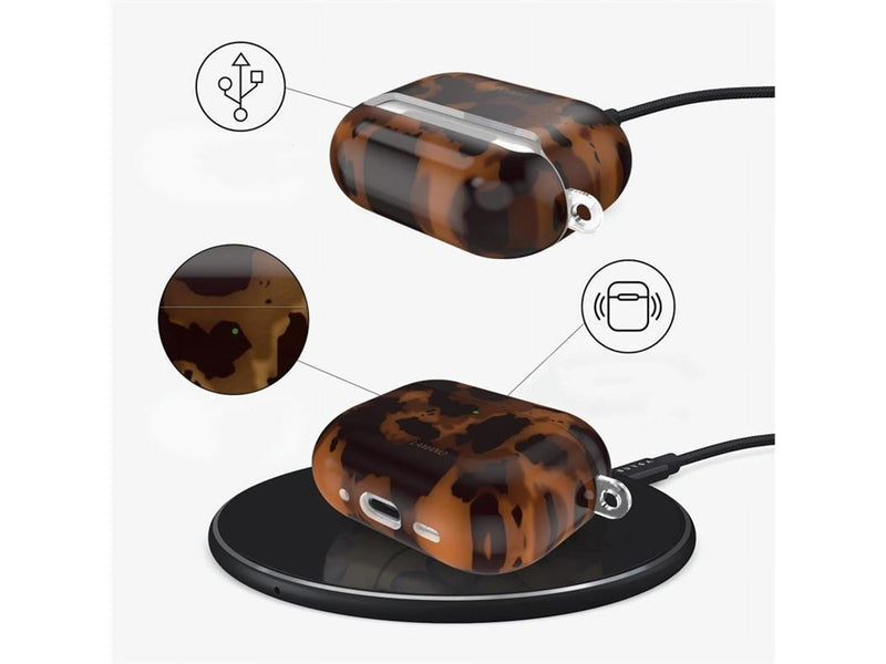 Tech-Protect Lamano Case for AirPods Pro 3 - Black & Brown