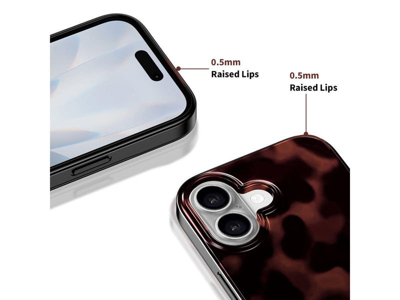 Tech-Protect  Lamano MagSafe Case for iPhone 16 - Black & Red