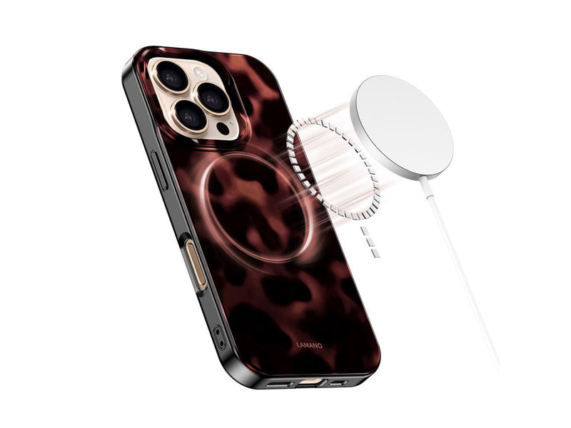 Tech-Protect Lamano MagSafe Case for iPhone 16 Pro - Black & Red