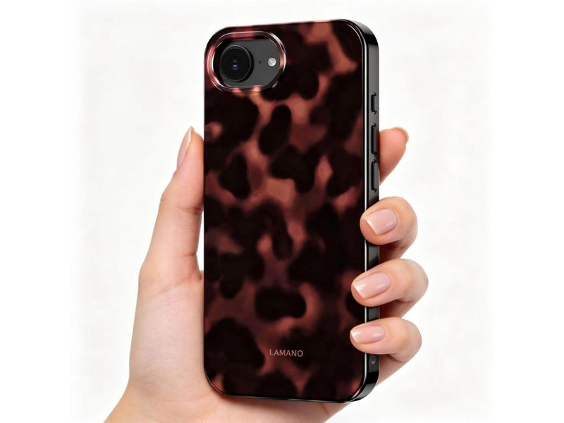 Tech-Protect  Lamano MagSafe Case for iPhone 16e / 17e - Black & Brown