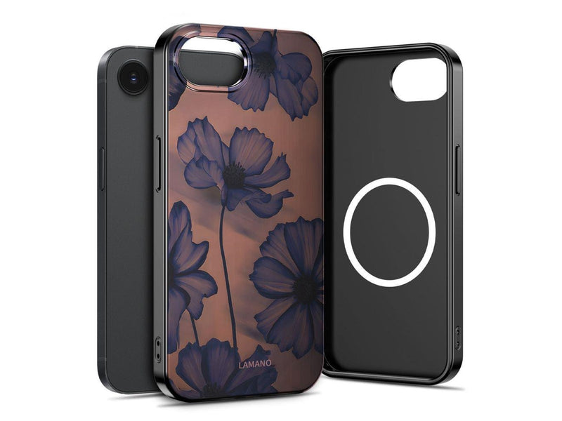 Tech-Protect Lamano MagSafe Case for iPhone 16e / 17e - Brown and Purple