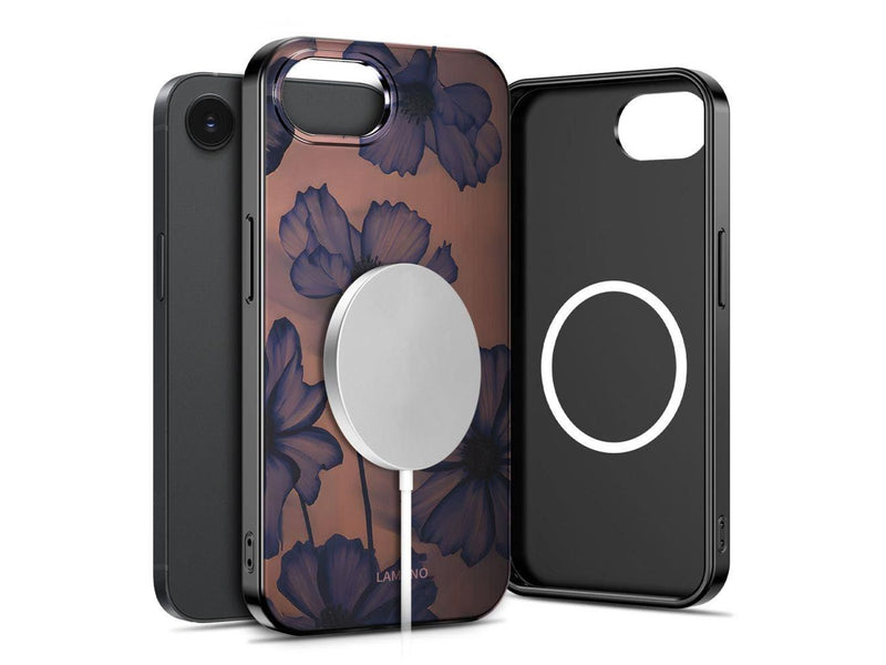 Tech-Protect Lamano MagSafe Case for iPhone 16e / 17e - Brown and Purple