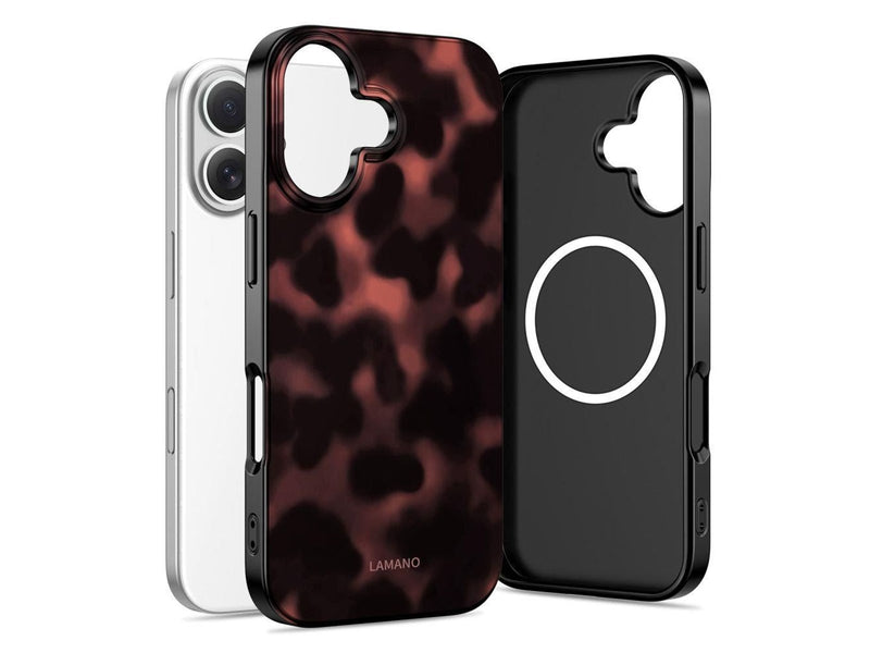 Tech-Protect Lamano MagSafe Case for iPhone 17 - Black & Red