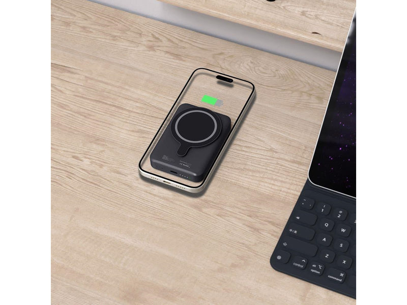 Tech-Protect LifeMag PB11 Power Bank with MagSafe 10000mAh 15W USB-C Port - Black + USB-C Cable - 10000 mAh