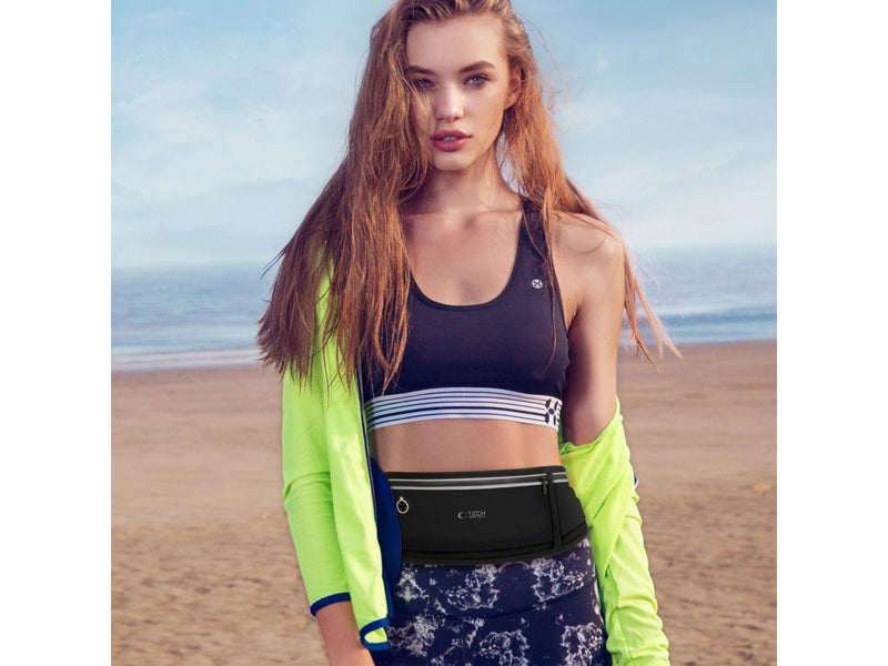 Tech-Protect M3 Universal Sport Waist Bag - Black