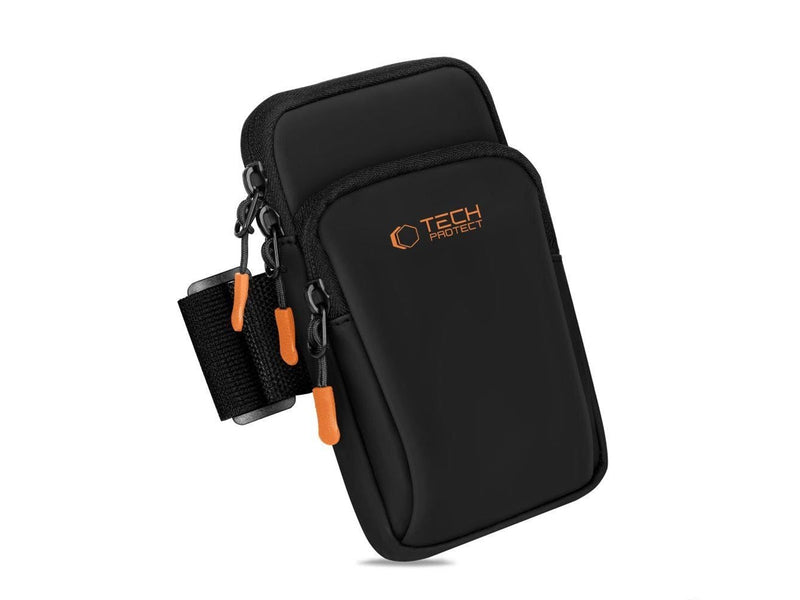 Tech-Protect M7 Universal Sport Armband Case - Black & Orange