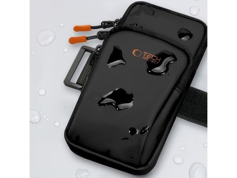 Tech-Protect M7 Universal Sport Armband Case - Black & Orange