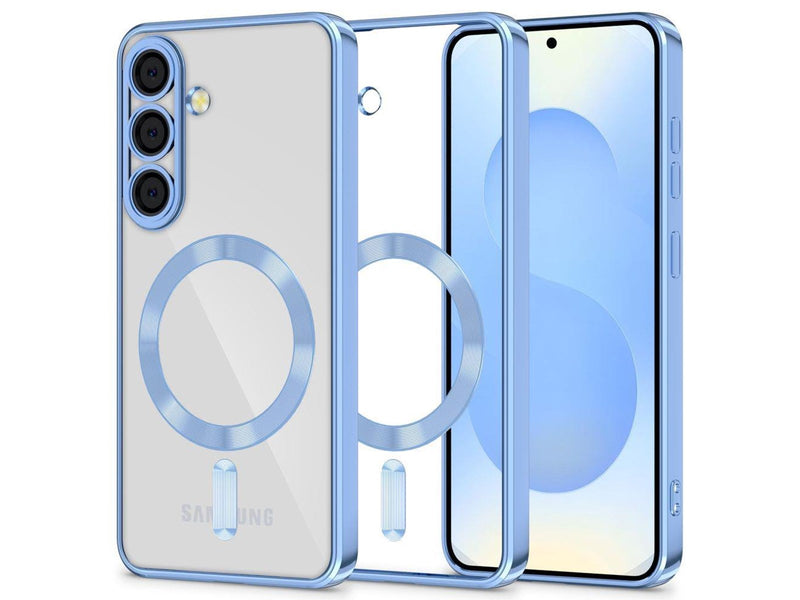 Tech-Protect  MagFlex MagSafe Case for Samsung Galaxy S25 - Clear Blue