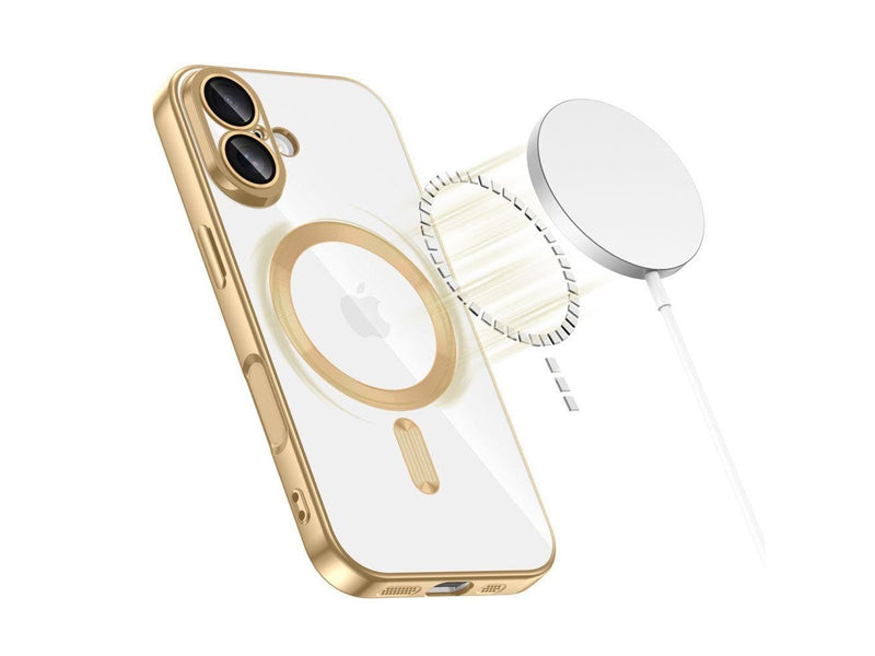 Tech-Protect  MagFlex MagSafe Case for iPhone 17 - Clear Gold