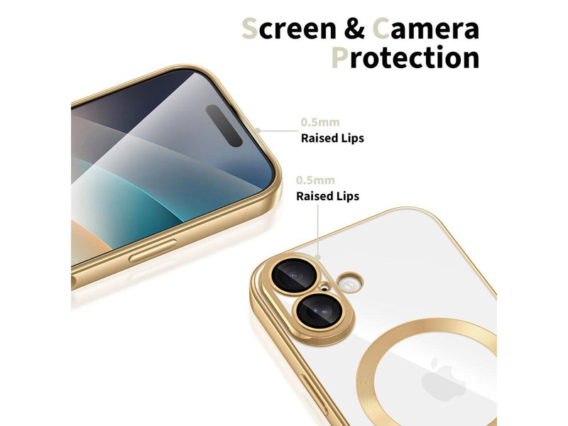 Tech-Protect  MagFlex MagSafe Case for iPhone 17 - Clear Gold