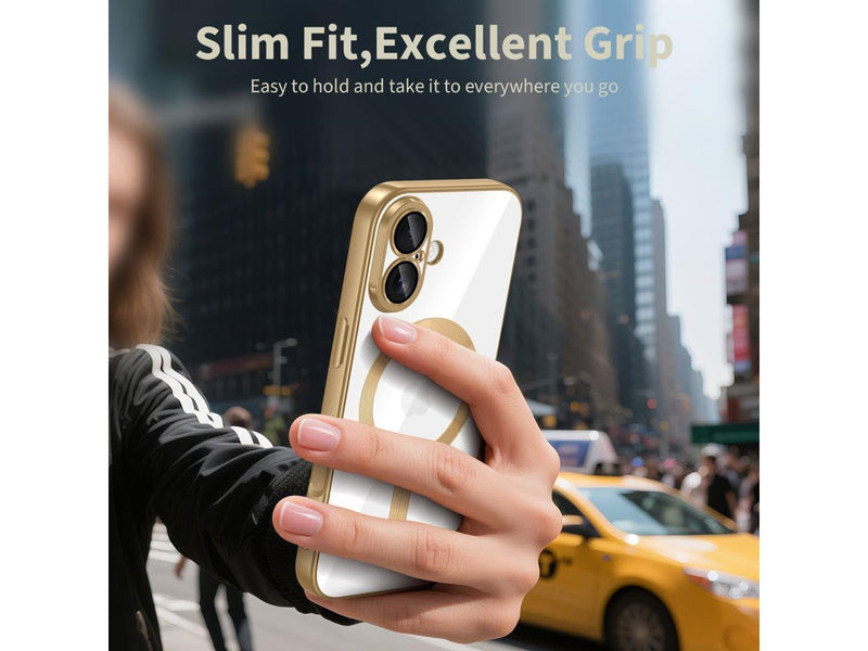 Tech-Protect  MagFlex MagSafe Case for iPhone 17 - Clear Gold