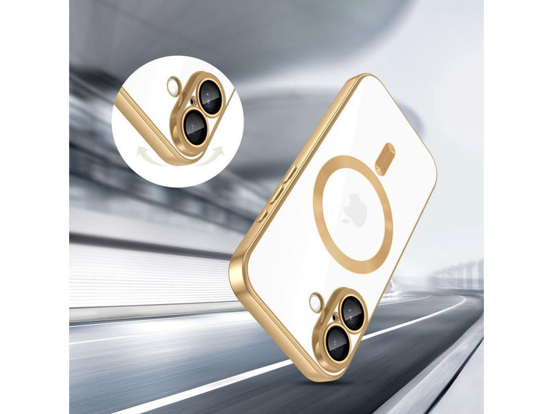 Tech-Protect  MagFlex MagSafe Case for iPhone 17 - Clear Gold