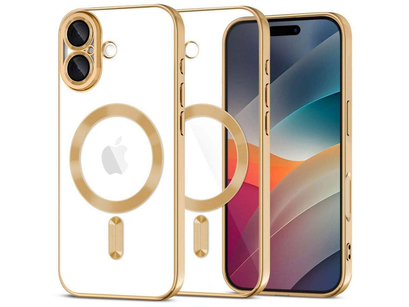 Tech-Protect  MagFlex MagSafe Case for iPhone 17 - Clear Gold