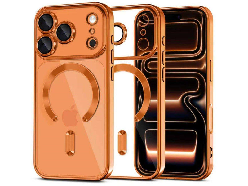 Tech-Protect MagFlex MagSafe Case for iPhone 17 Pro - Clear Orange
