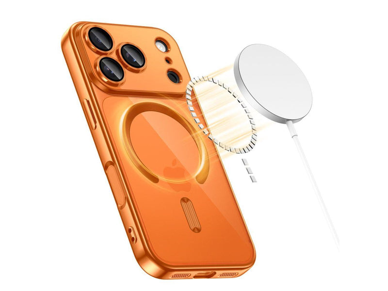 Tech-Protect MagFlex MagSafe Case for iPhone 17 Pro - Clear Orange